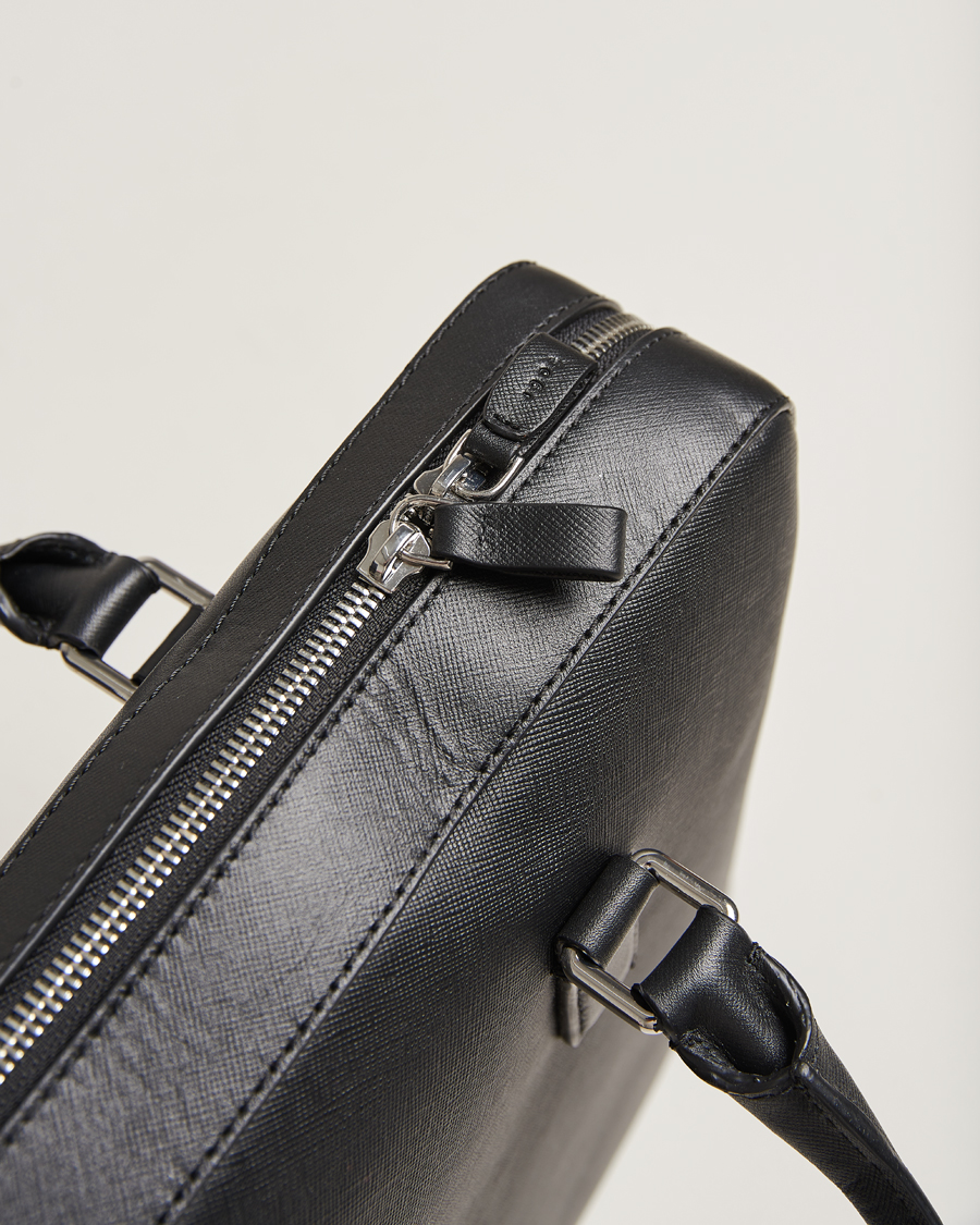 Herre | Tiger of Sweden Bowe Leather Briefcase Black | Tiger of Sweden | Bowe Leather Briefcase Black