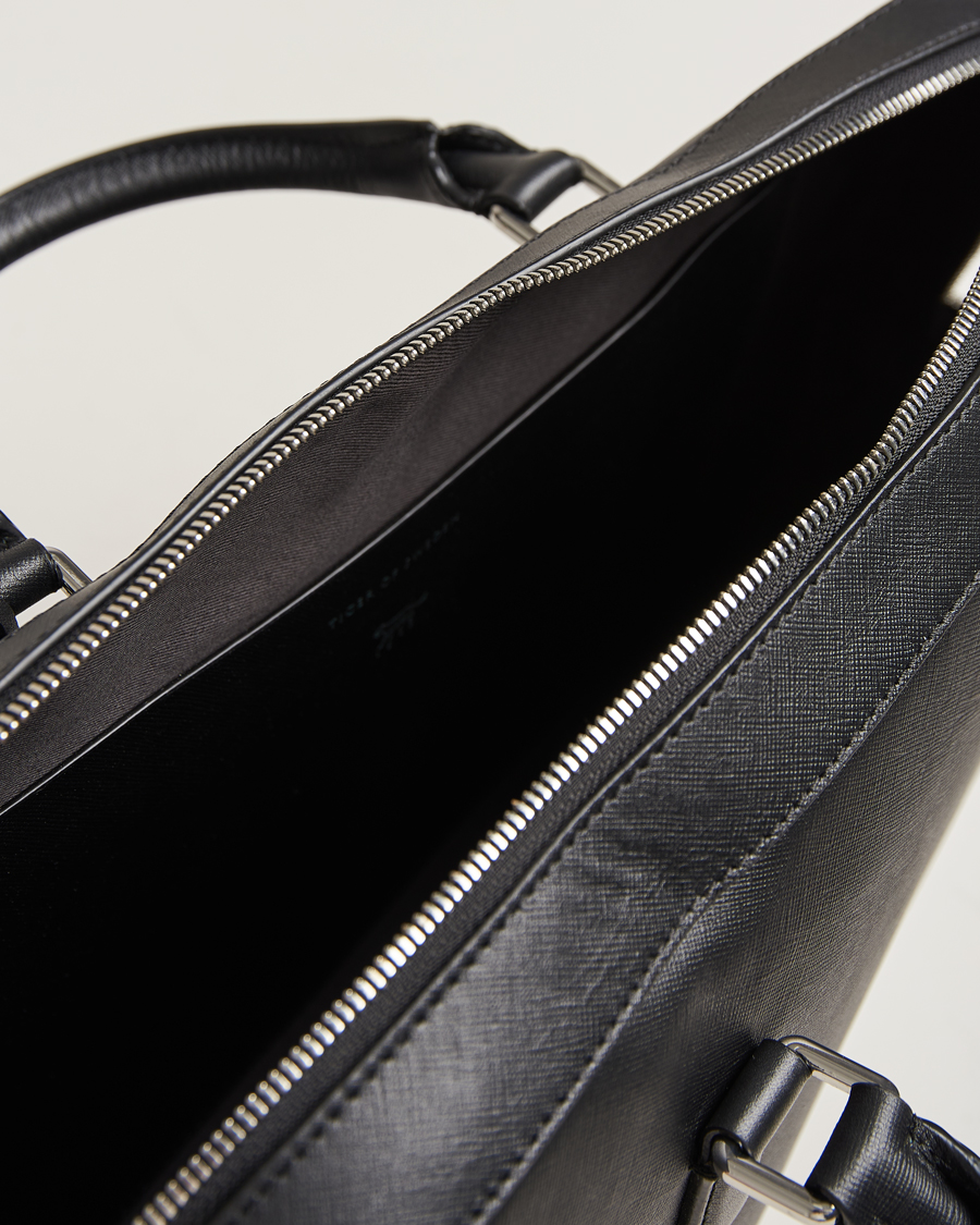Herre | Tiger of Sweden Bowe Leather Briefcase Black | Tiger of Sweden | Bowe Leather Briefcase Black