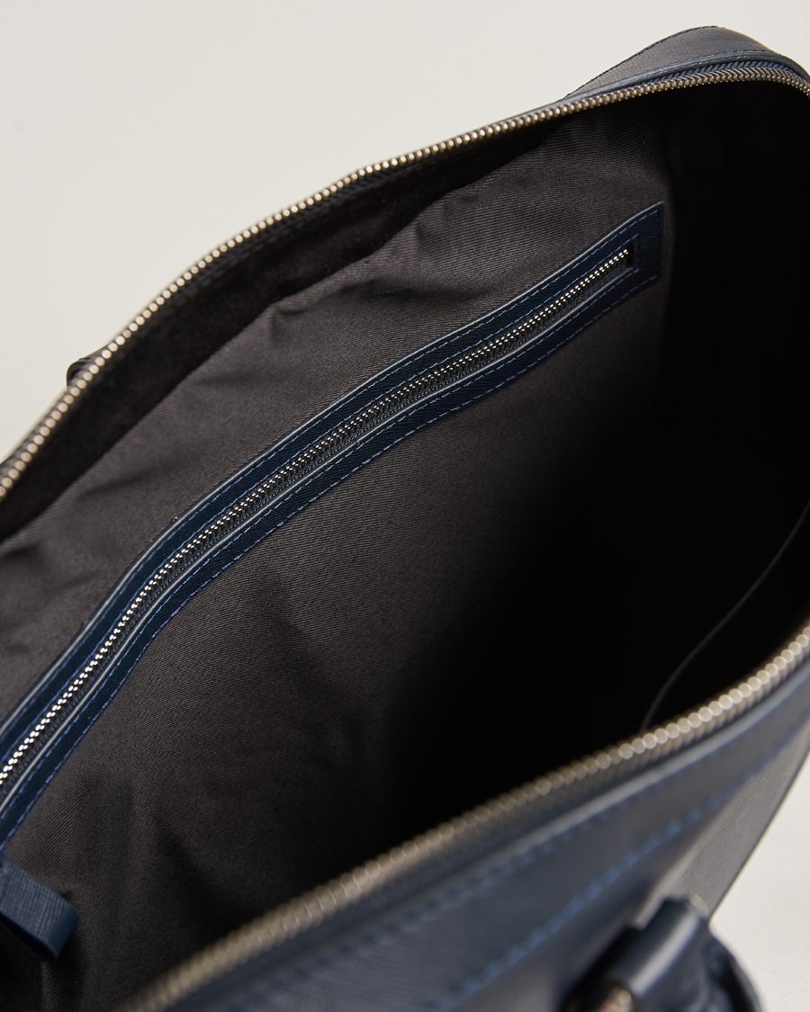 Herre | Tiger of Sweden Bowe Leather Briefcase Midnight Blue | Tiger of Sweden | Bowe Leather Briefcase Midnight Blue