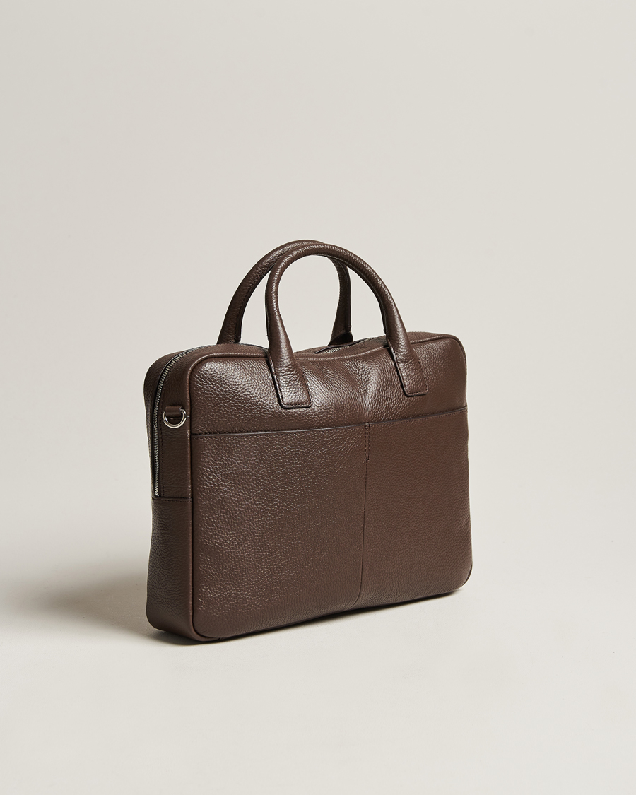 Herre | Tiger of Sweden Beckholmen Leather Briefcase Brown | Tiger of Sweden | Beckholmen Leather Briefcase Brown