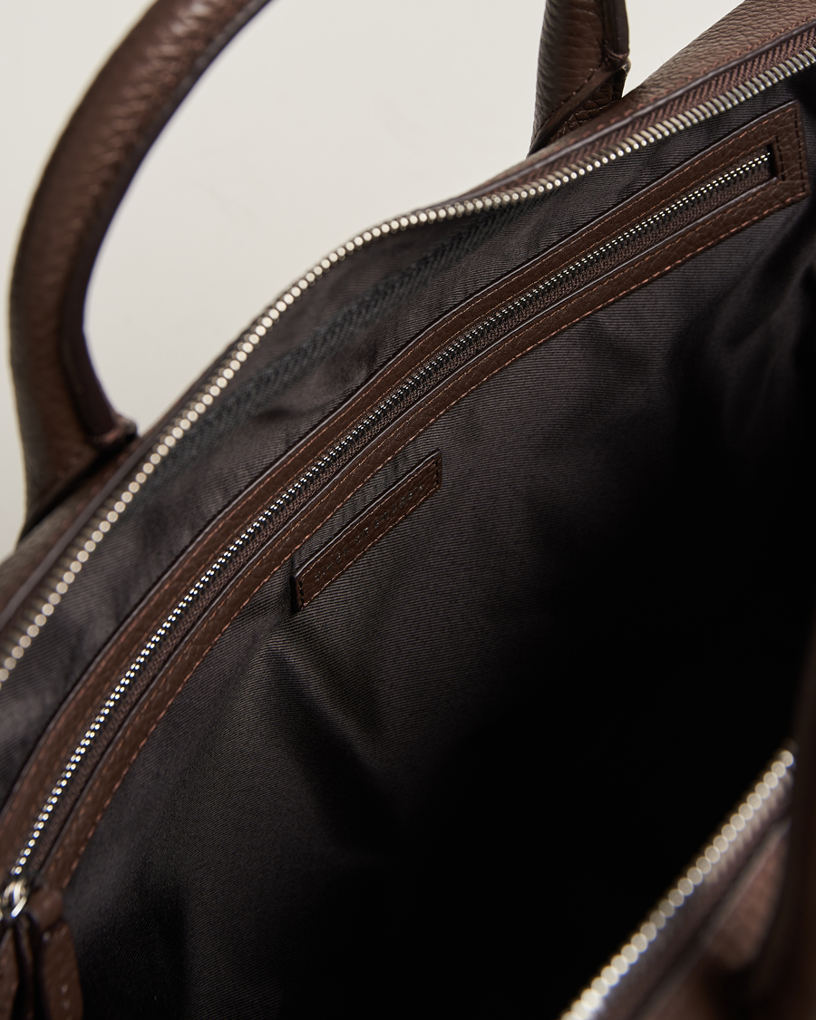 Herre | Tiger of Sweden Beckholmen Leather Briefcase Brown | Tiger of Sweden | Beckholmen Leather Briefcase Brown