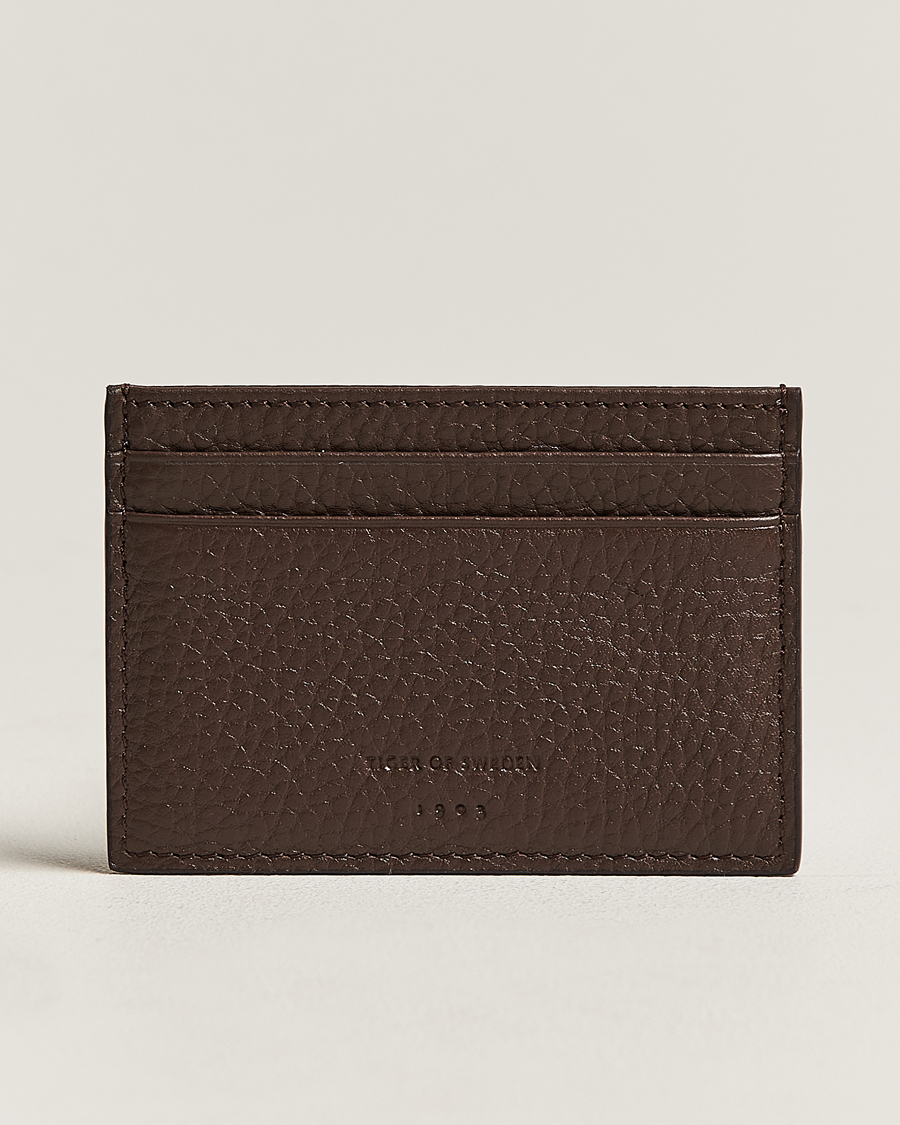 Herre | Tiger of Sweden Wharf Leather Card Holder Brown | Tiger of Sweden | Wharf Leather Card Holder Brown