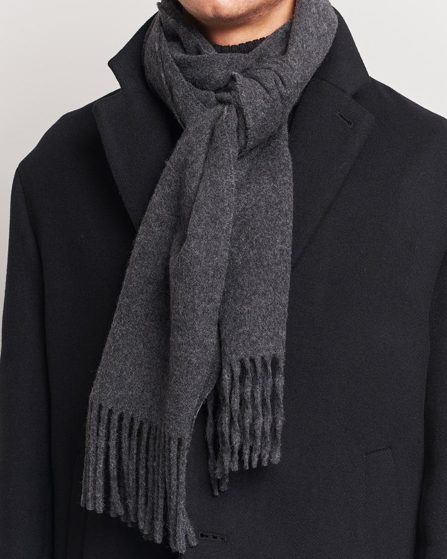 Herre |  | Tiger of Sweden | Sylan Wool Scarf Grey Melange