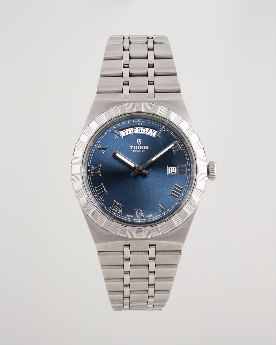 Herre | Pre-Owned & Vintage Watches | Tudor Pre-Owned | Royal Date Day 28600-91060 Steel Blue