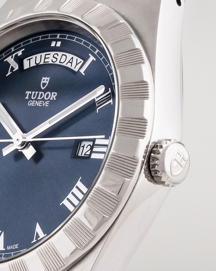 Herre | Pre-Owned & Vintage Watches | Tudor Pre-Owned | Royal Date Day 28600-91060 Steel Blue