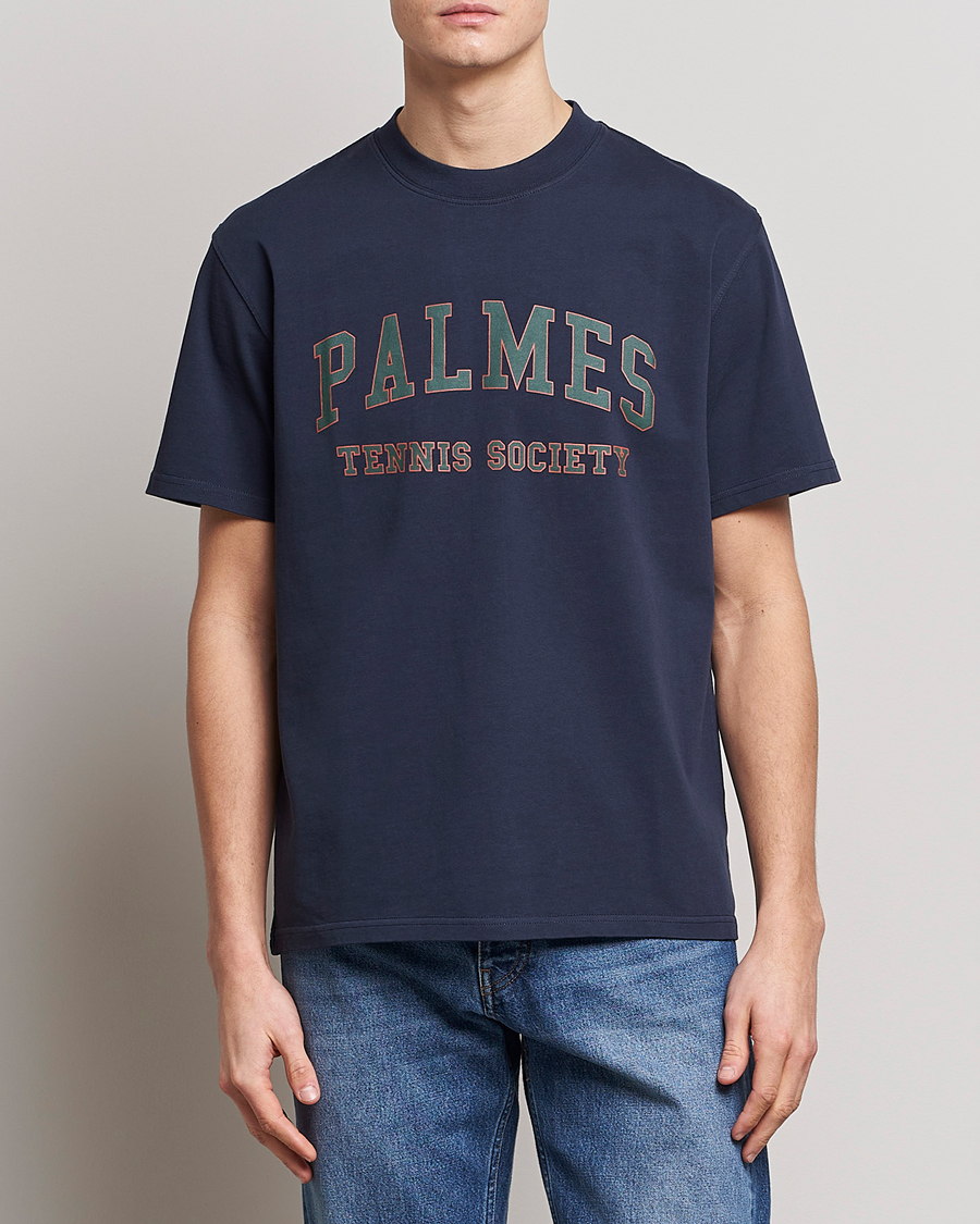 Herre | Palmes | Palmes | Ivan T-Shirt Navy
