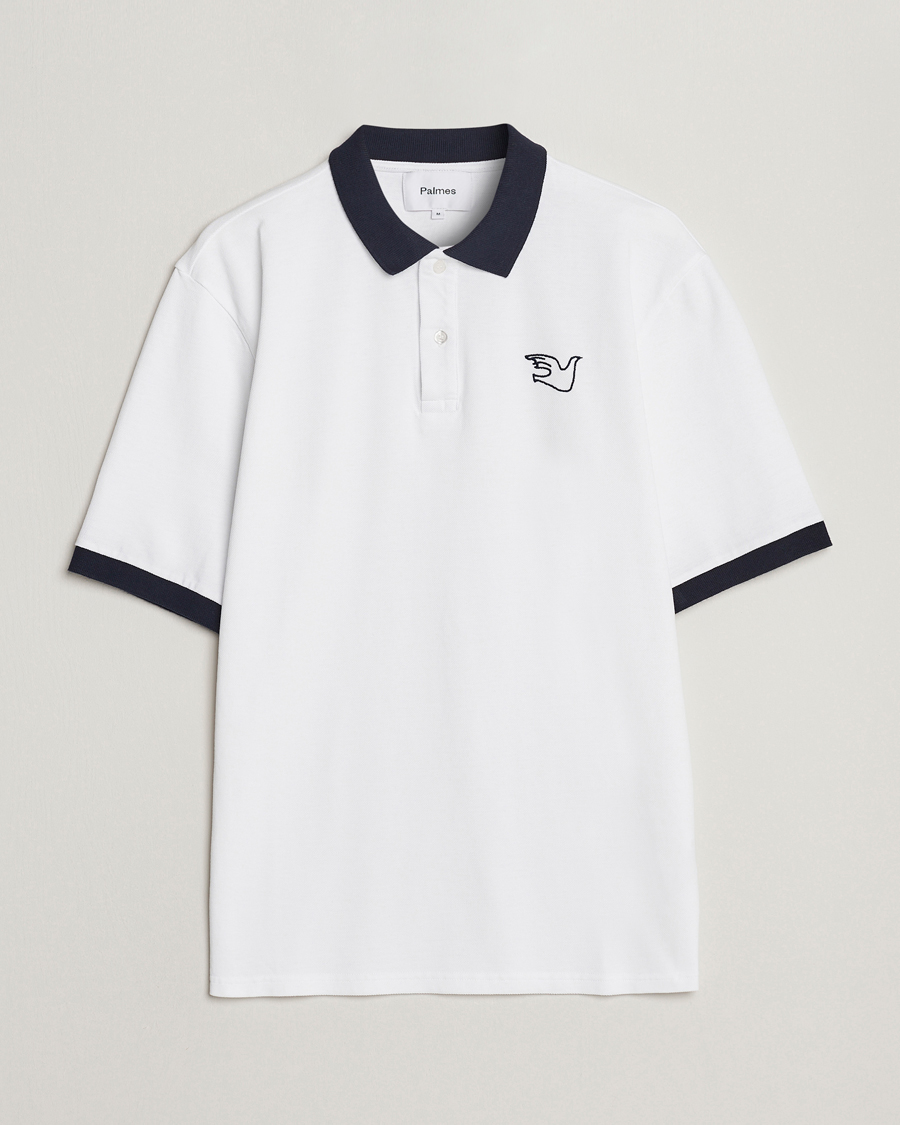 Herre | | Palmes | Arthur Short Sleeve Polo White