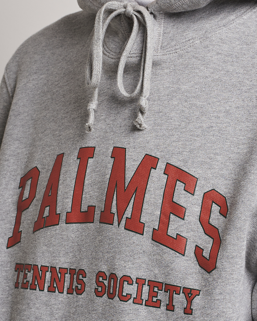 Herre | Gensere | Palmes | Mats Hooded Sweater Grey Melange