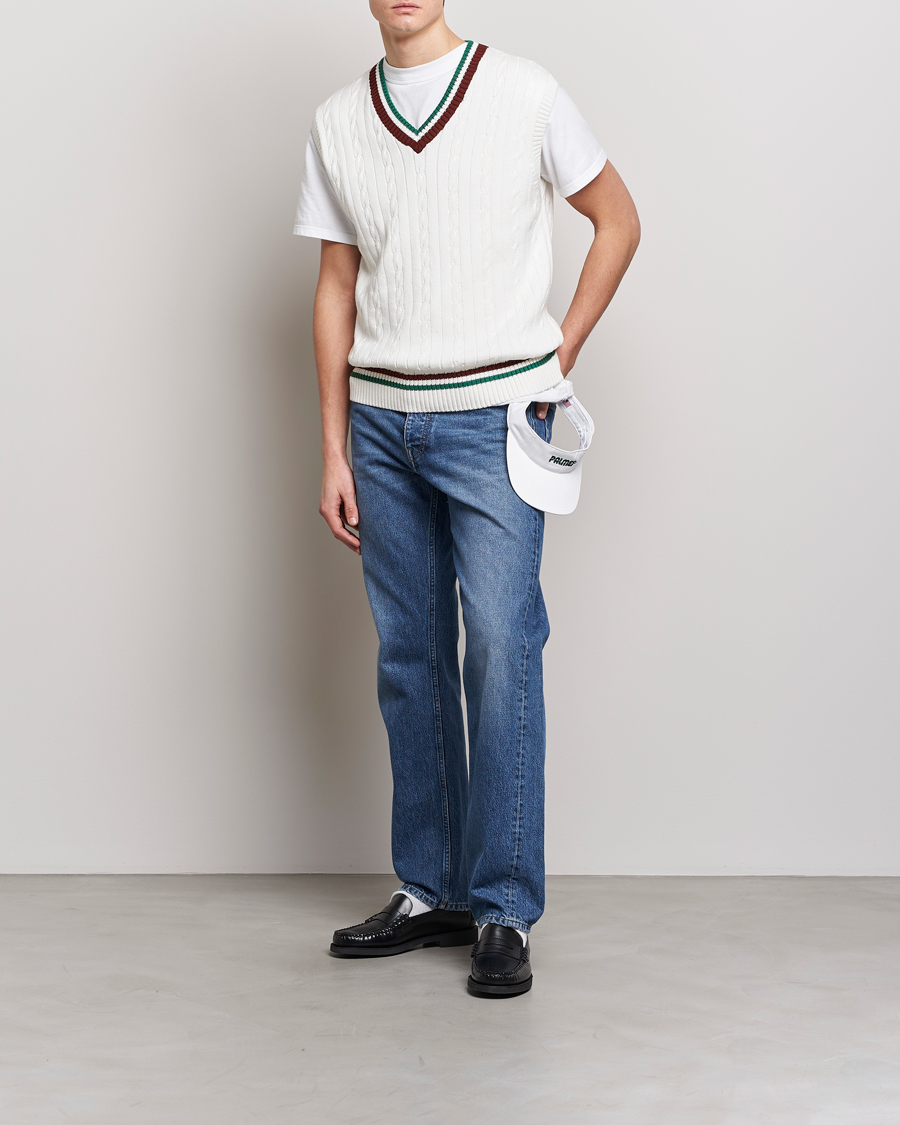 Herre | Gensere | Palmes | James Knitted Vest White