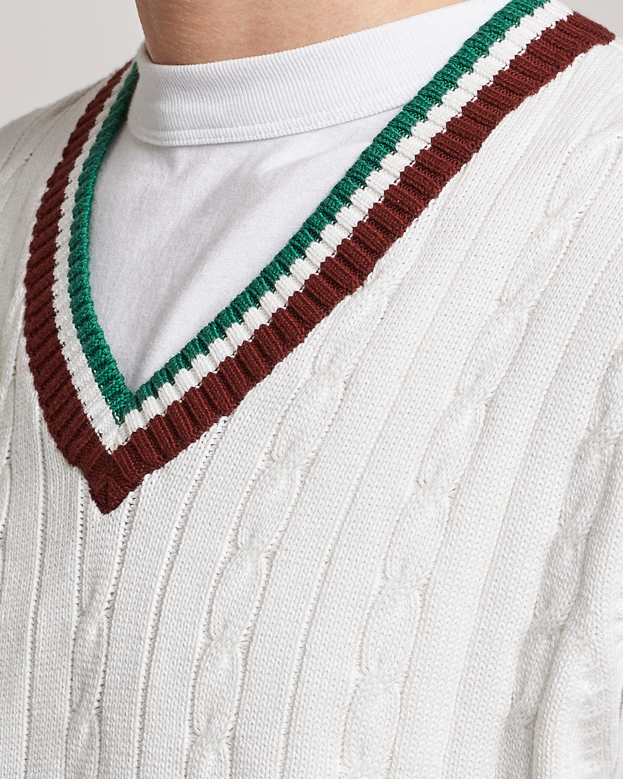 Herre | Gensere | Palmes | James Knitted Vest White