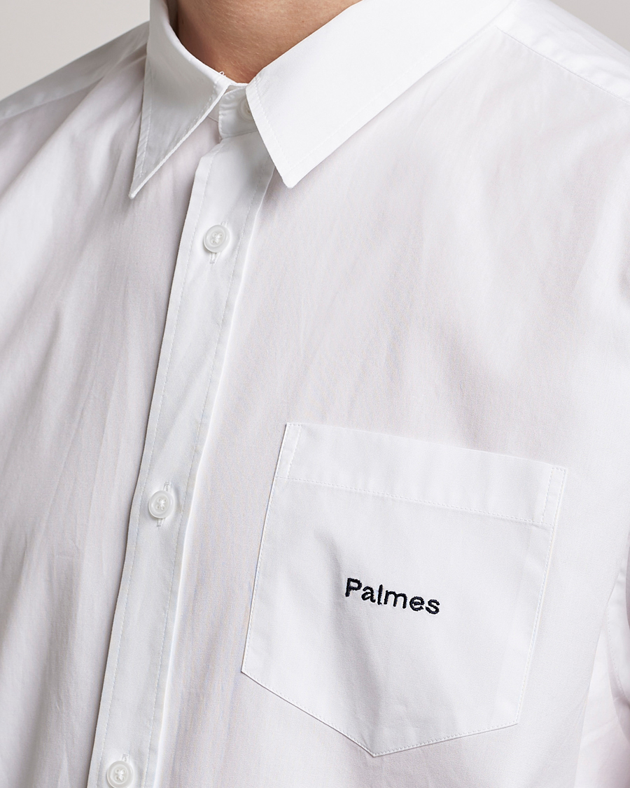 Herre | Skjorter | Palmes | Daryl Long Sleeve Poplin Shirt White