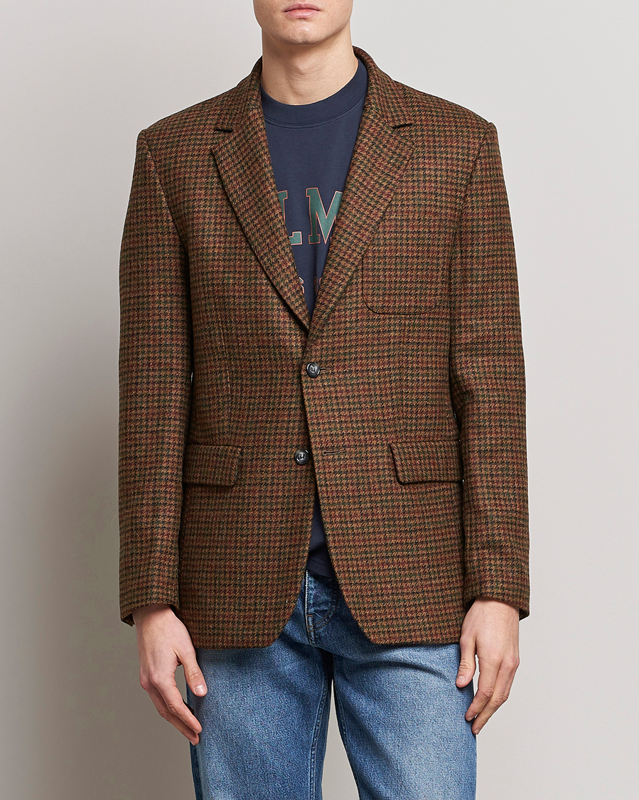 Herre | Ullblazer | Palmes | Blaze Houndstooth Sportscoat Brown