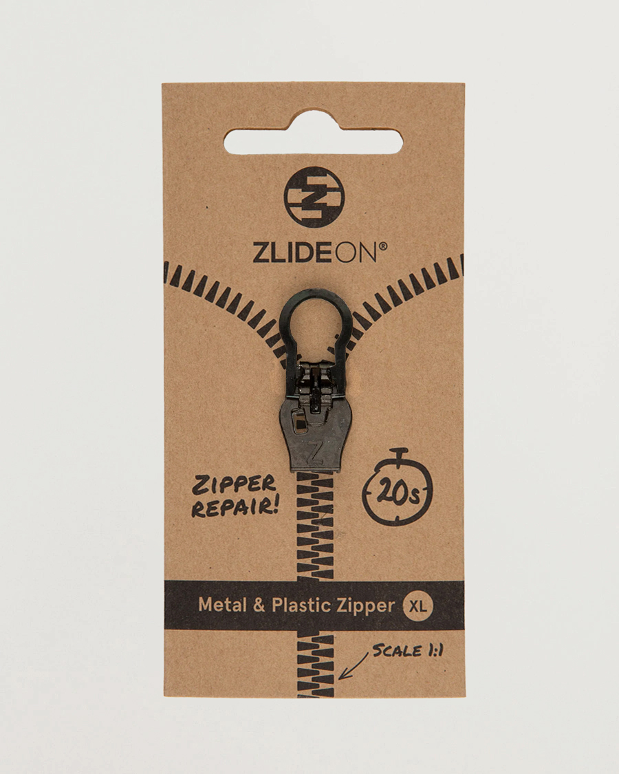 Herre | Pleie av plagg | ZlideOn | Metal & Plastic Zipper Black