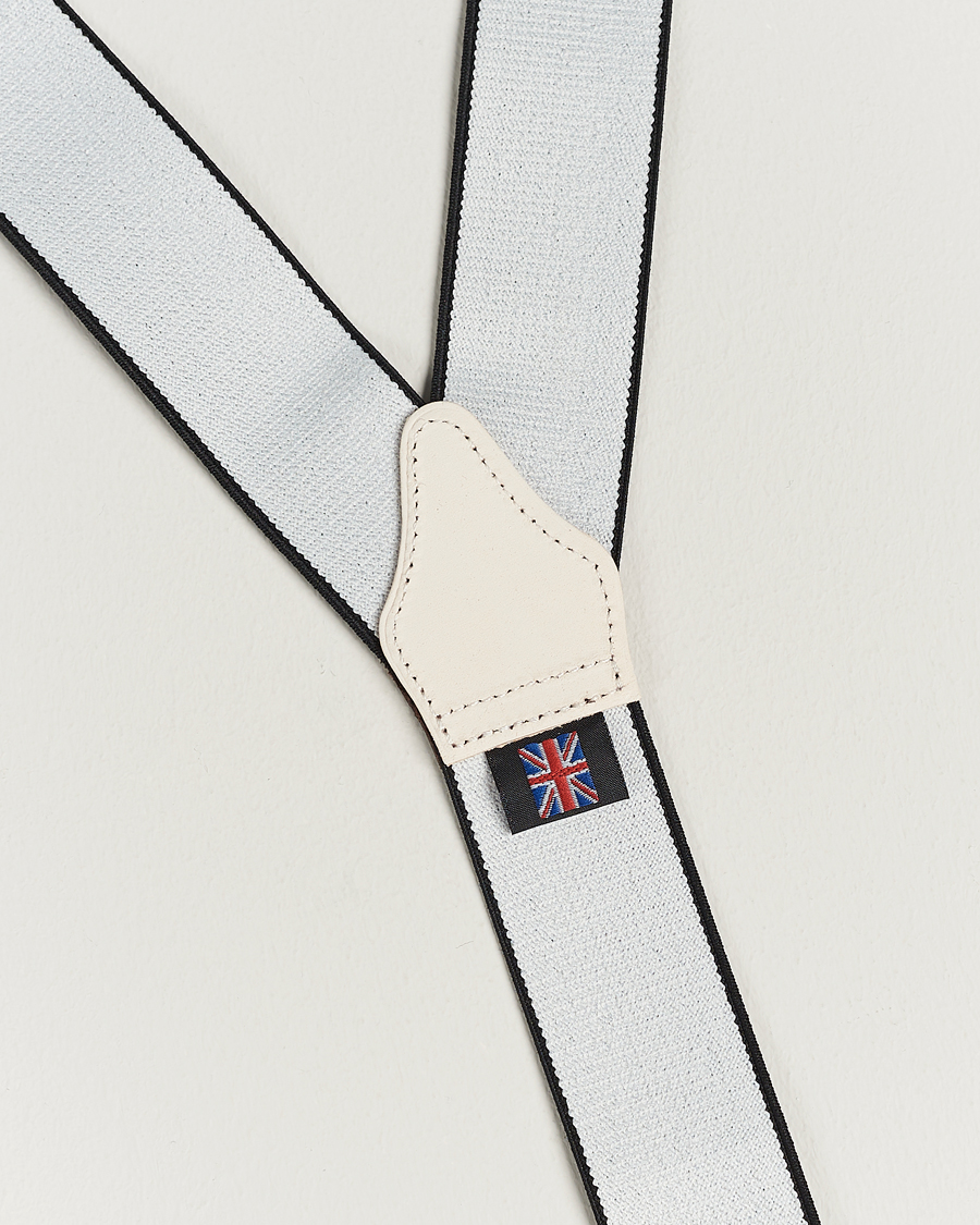 Herre | Bukseseler | Albert Thurston | Elastic Medallion Printed Braces 35mm Blue