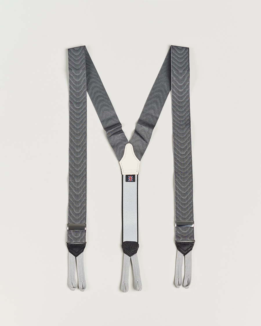 Herre | Bukseseler | Albert Thurston | Moiré Braces 40mm Grey