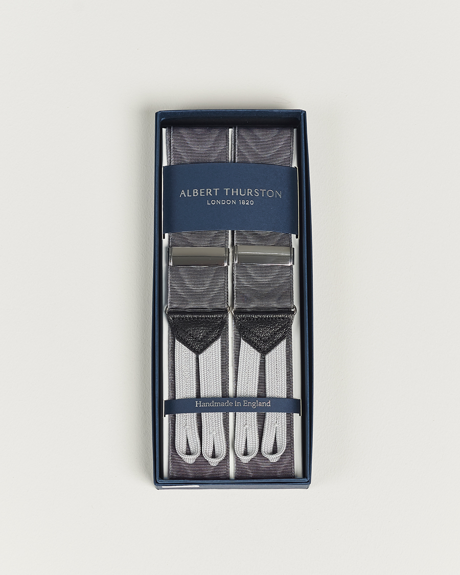 Herre | Bukseseler | Albert Thurston | Moiré Braces 40mm Grey