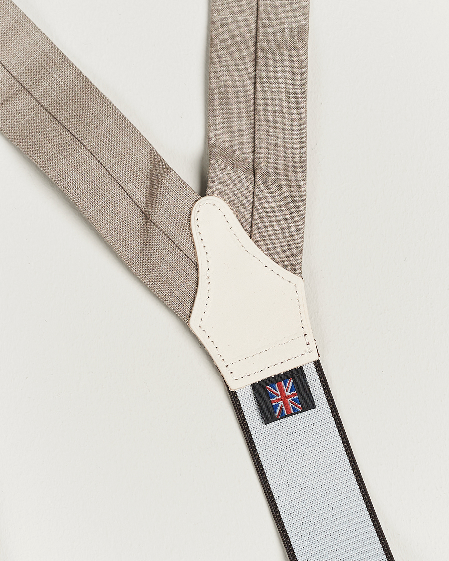 Herre | Bukseseler | Albert Thurston | Linen Braces Beige
