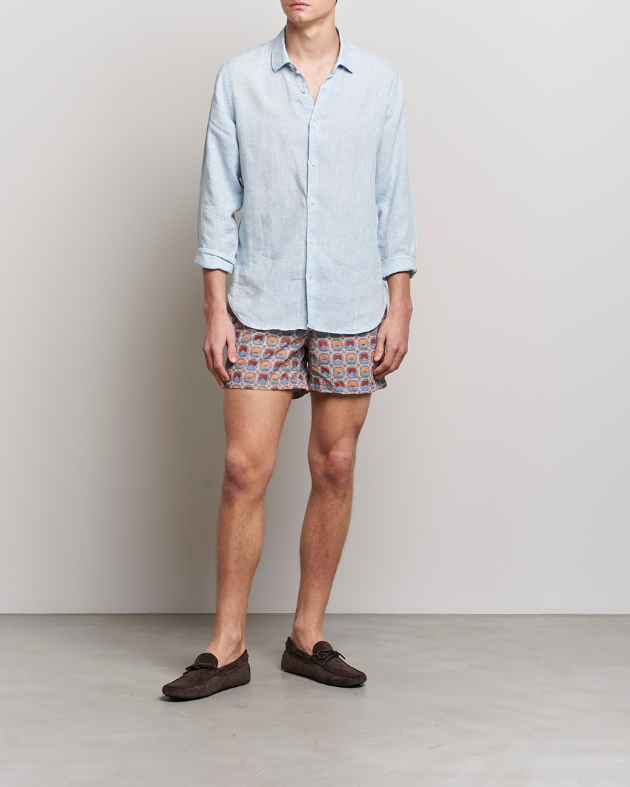 Herre | Badeshorts | Ripa Ripa | Printed Swimshorts Red/Blue