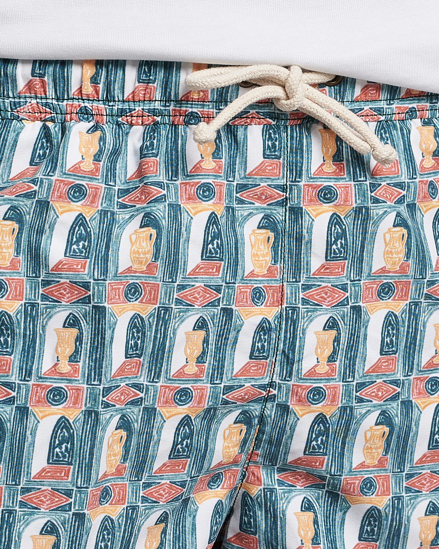 Herre | Badeshorts | Ripa Ripa | Printed Swimshorts Green