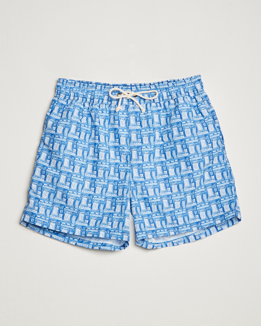 Herre | Badeshorts | Ripa Ripa | Printed Swimshorts Blue