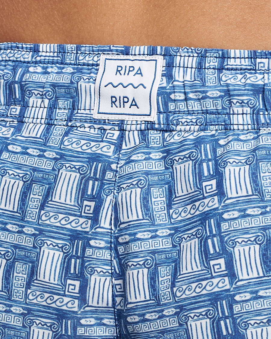 Herre | Badeshorts | Ripa Ripa | Printed Swimshorts Blue
