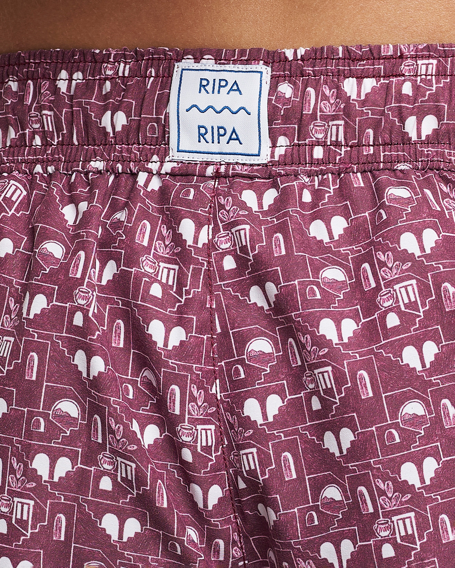 Herre | Badeshorts | Ripa Ripa | Printed Swimshorts Red