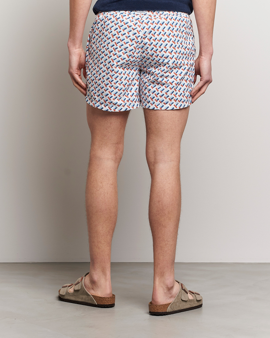 Herre | Badeshorts | Ripa Ripa | Printed Swimshorts Off White