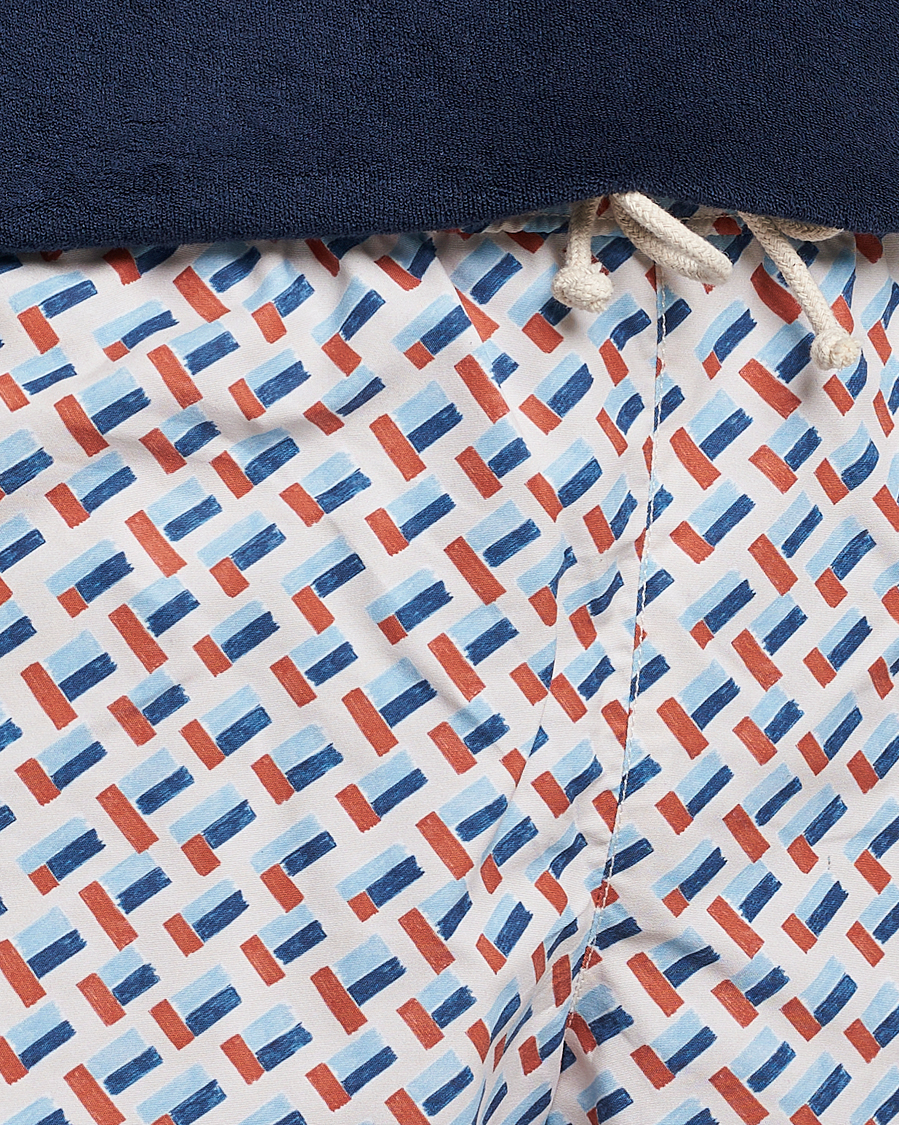 Herre | Badeshorts | Ripa Ripa | Printed Swimshorts Off White