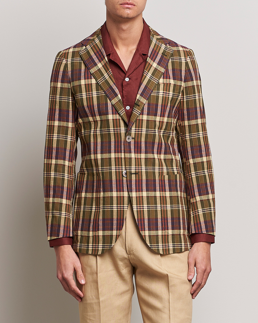 Herre | Beams F | Beams F | Patch Pocket Blazer Dark Brown Madras