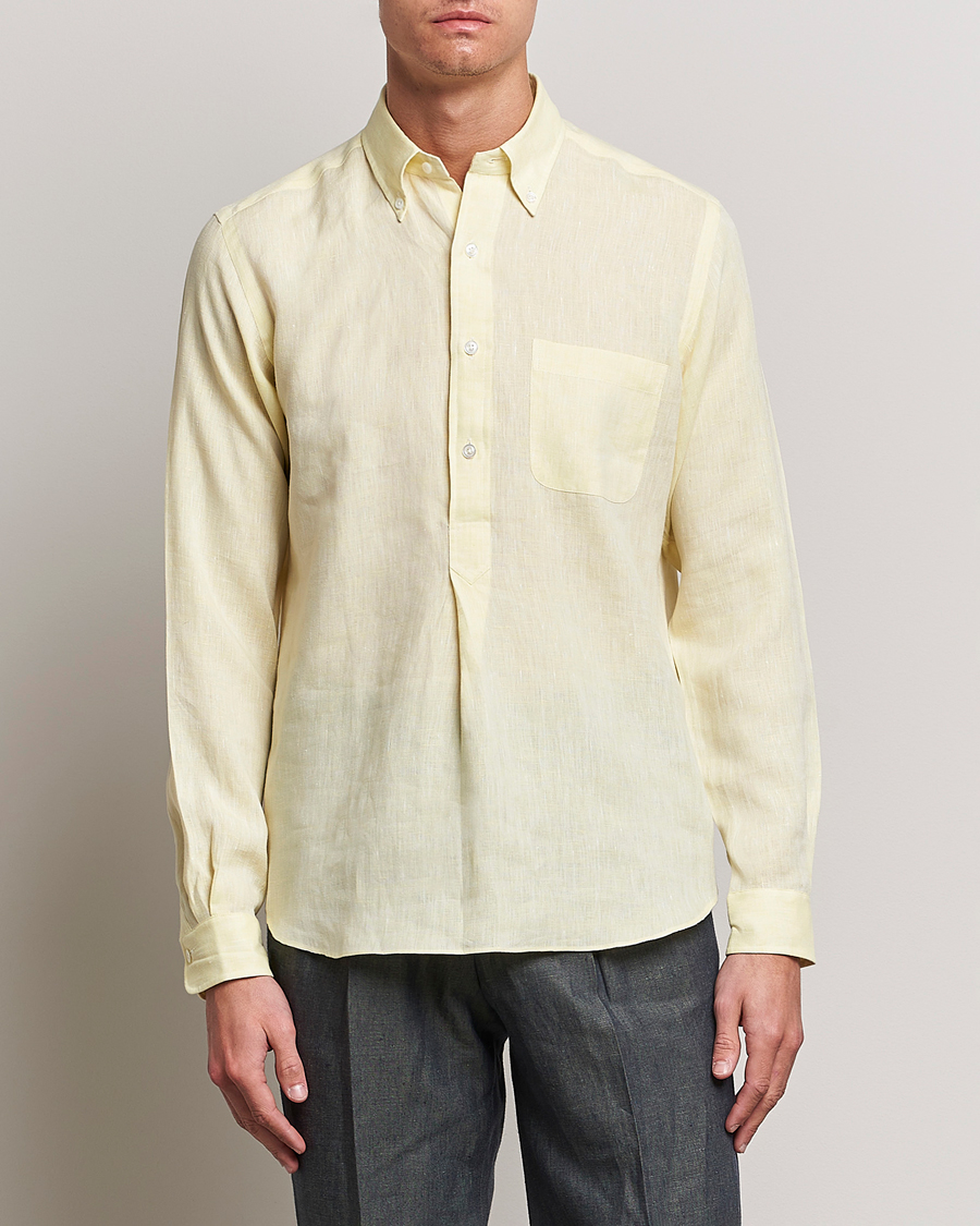 Herre | Beams F | Beams F | Button Down Pullover Shirt Yellow