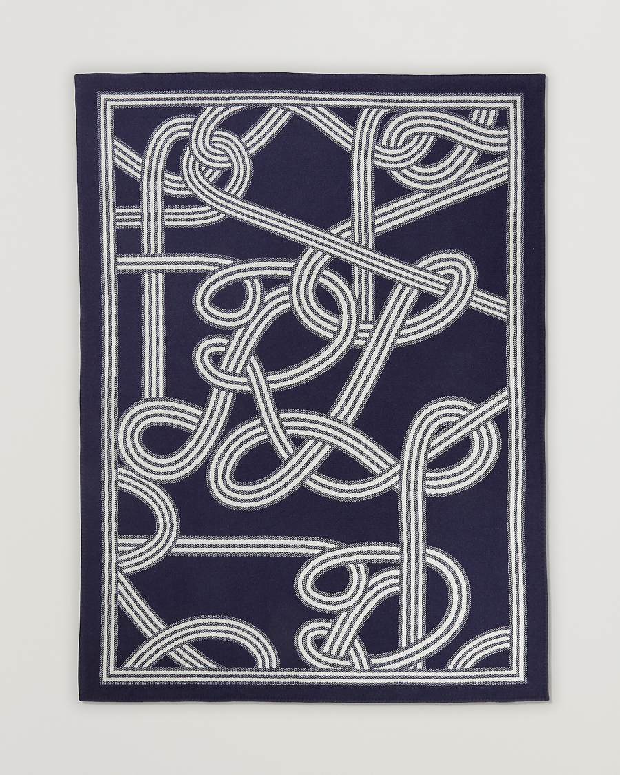 Herre | Ralph Lauren Home | Ralph Lauren Home | Berken Wool/Cashmere Signature Logo Blanket Navy