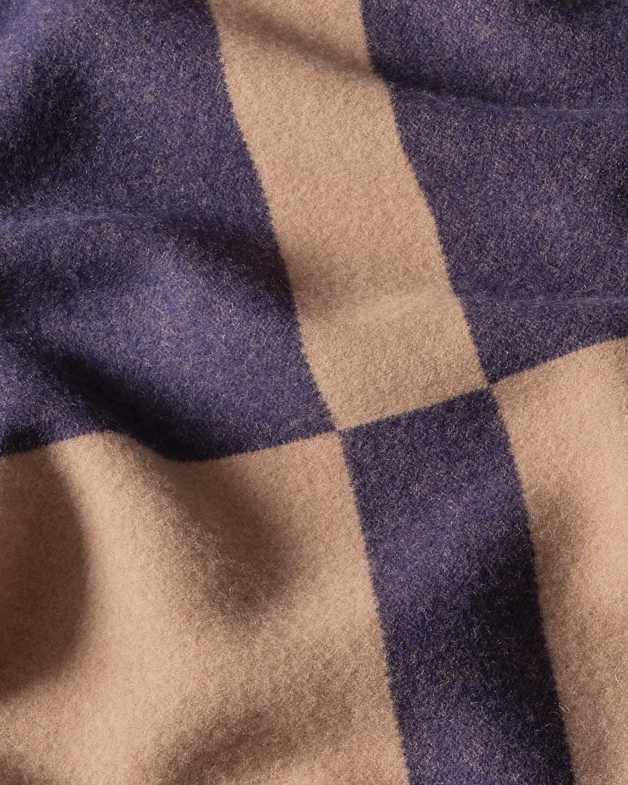 Herre | Ralph Lauren Home Northam RL Graphic Colour Block Wool Throw Camel/Navy | Ralph Lauren Home | Northam RL Graphic Colour Block Wool Throw Camel/Navy