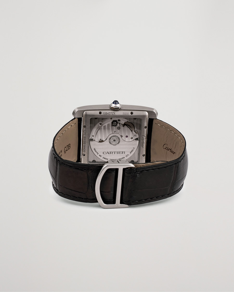 Herre | Pre-Owned & Vintage Watches | Cartier Pre-Owned | Tank MC W5330003 Steel White