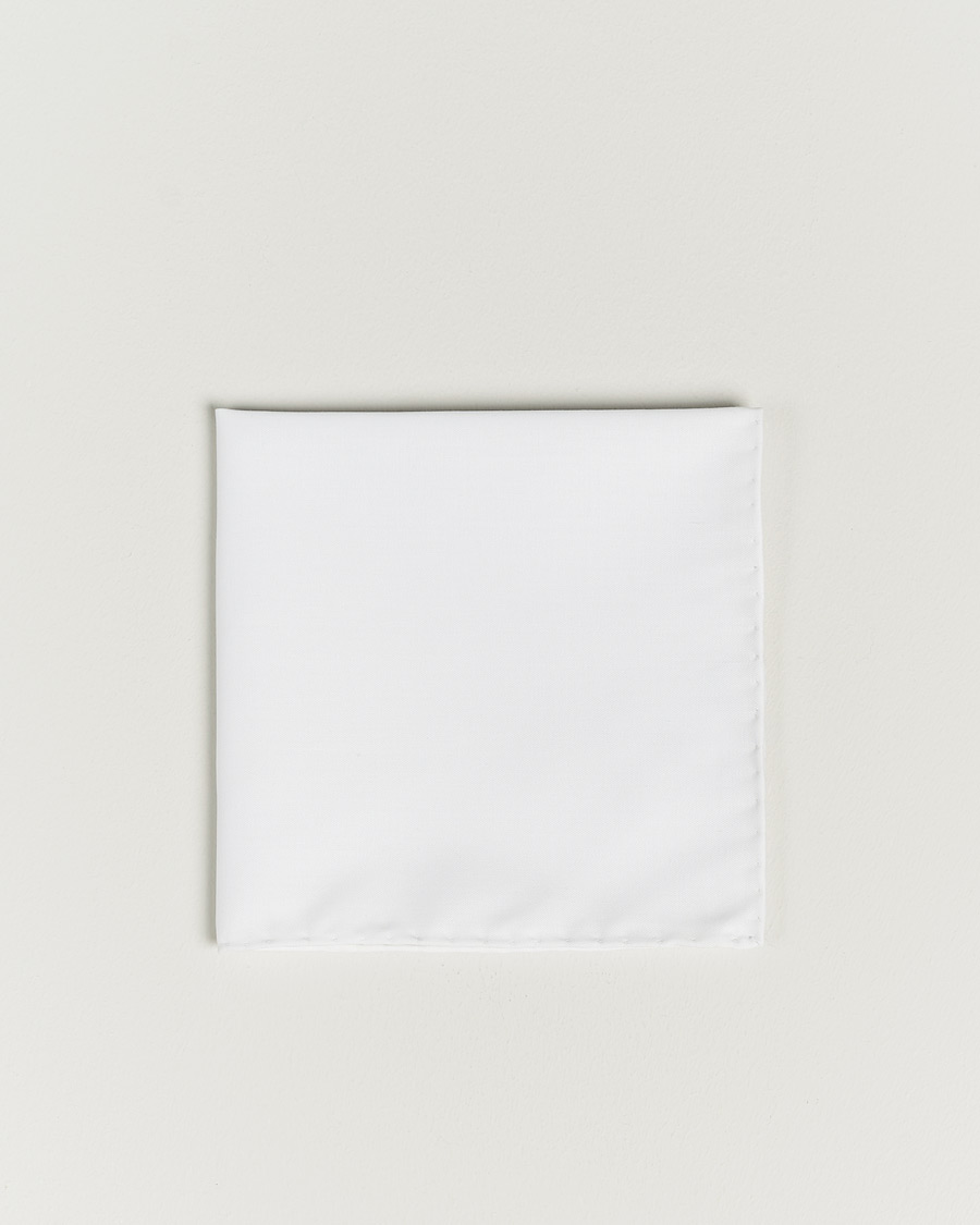 Herre | Lommetørklær | Eton | Signature Twill Pocket Square White