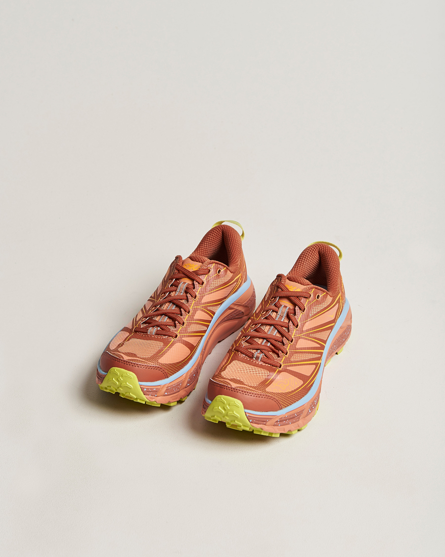 Herre | Mafate Speed 2 Baked Clay/Radiant Yellow | Hoka One One | Mafate Speed 2 Baked Clay/Radiant Yellow