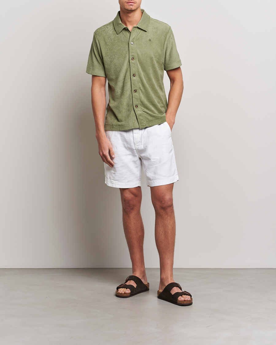 Herre | Shorts | Morris | Fenix Linen Drawstring Shorts White