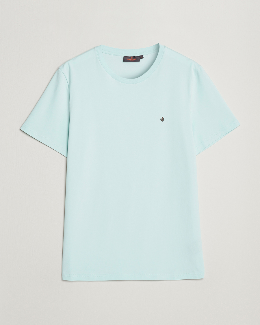 Herre | T-Shirts | Morris | James Cotton T-Shirt Turquoise