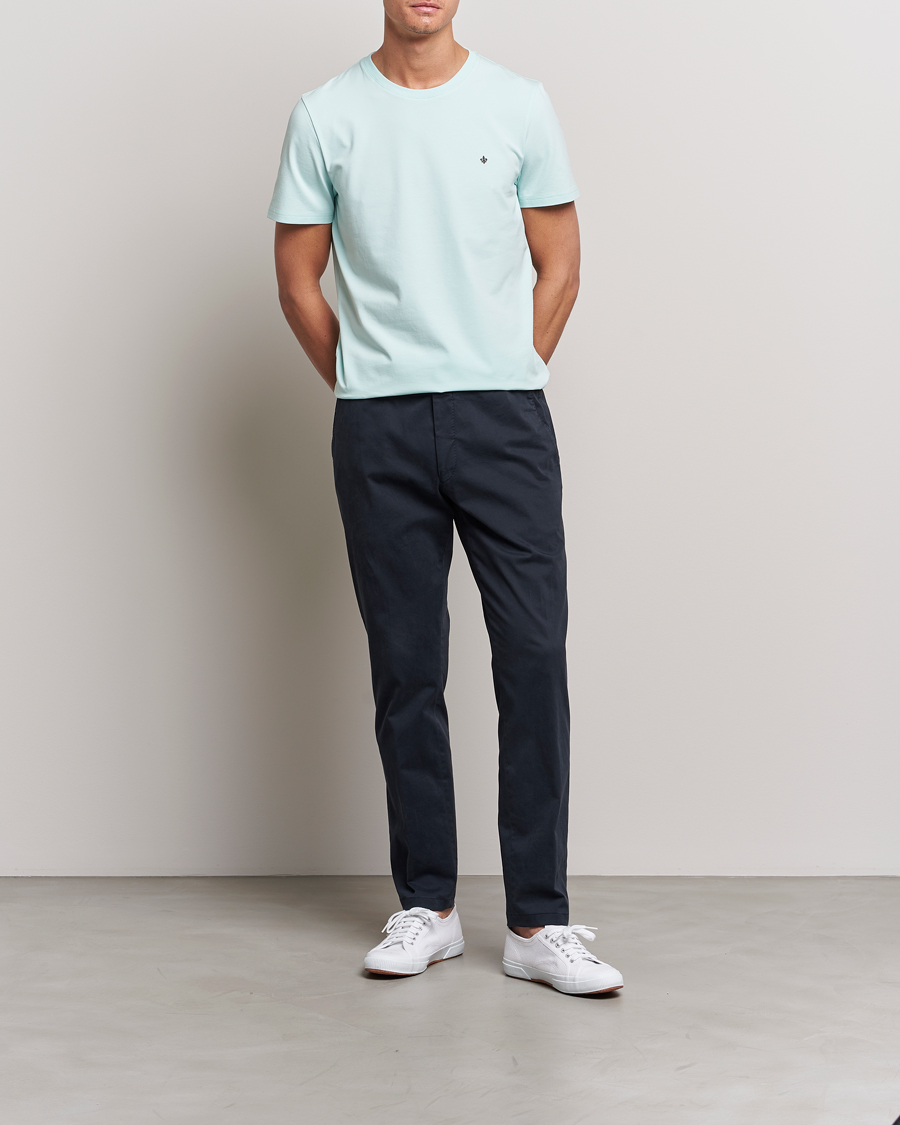 Herre | T-Shirts | Morris | James Cotton T-Shirt Turquoise