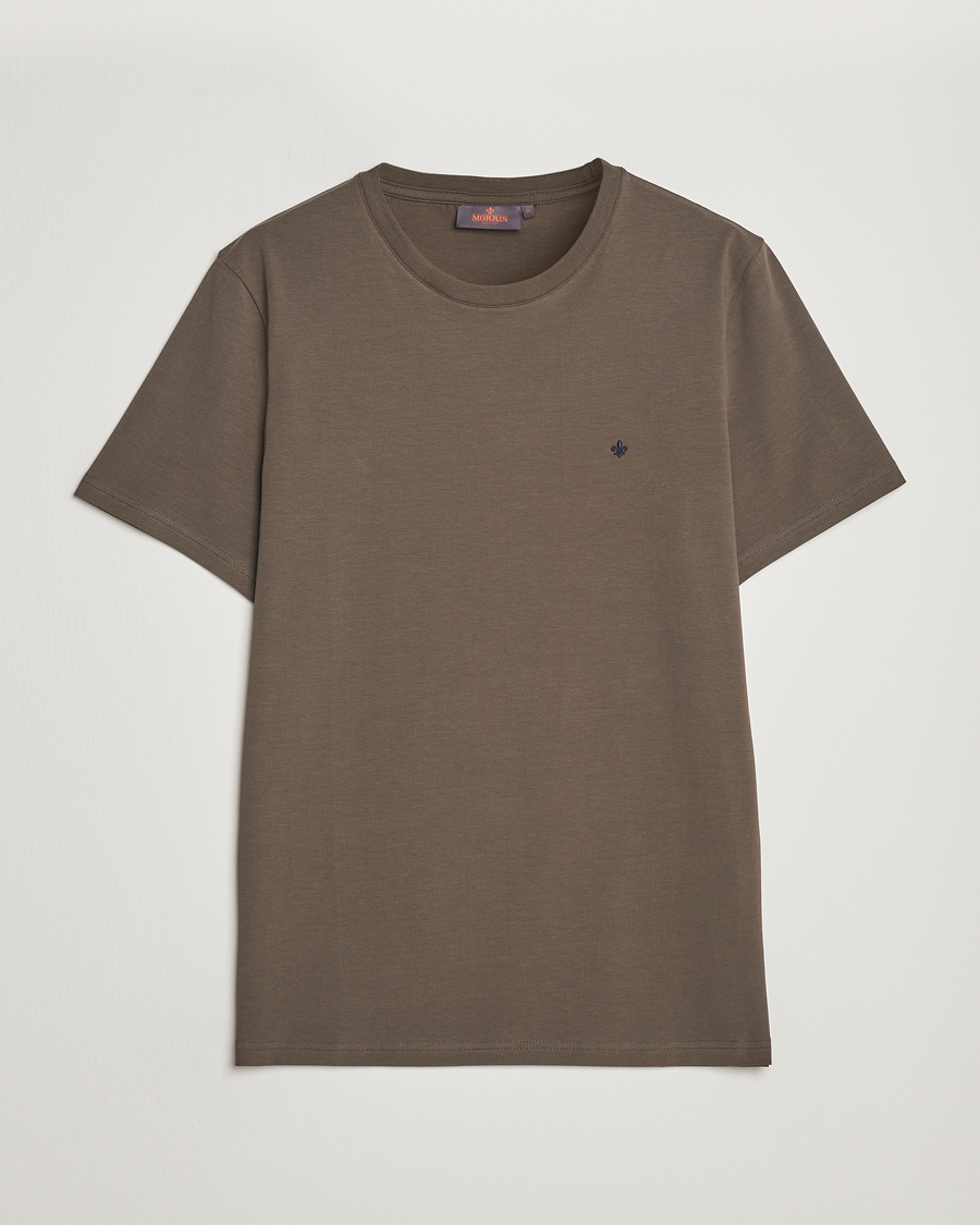 Herre | T-Shirts | Morris | James Cotton T-Shirt Brown