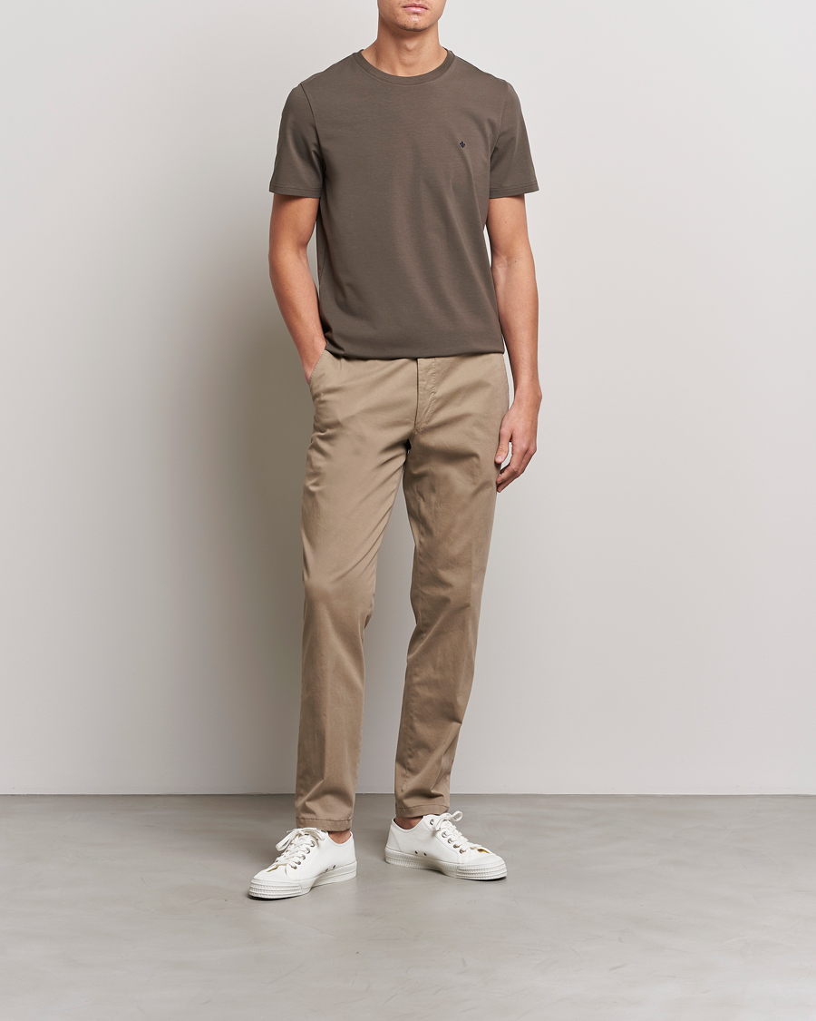 Herre | T-Shirts | Morris | James Cotton T-Shirt Brown