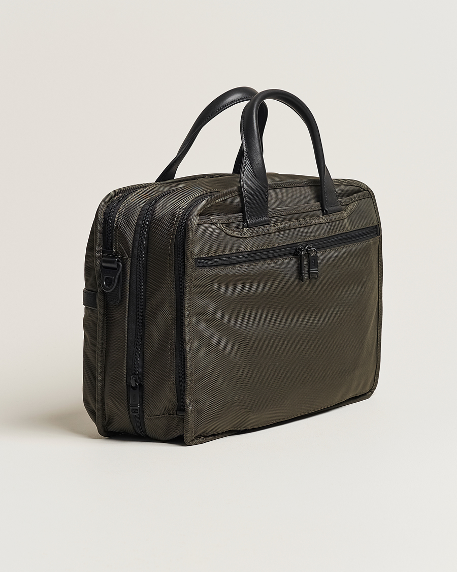 Herre | TUMI Alpha 3 Expandable Organizer Laptop Brief Olive Night | TUMI | Alpha 3 Expandable Organizer Laptop Brief Olive Night