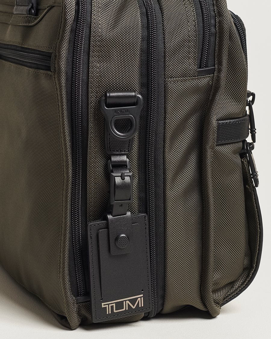 Herre | TUMI Alpha 3 Expandable Organizer Laptop Brief Olive Night | TUMI | Alpha 3 Expandable Organizer Laptop Brief Olive Night