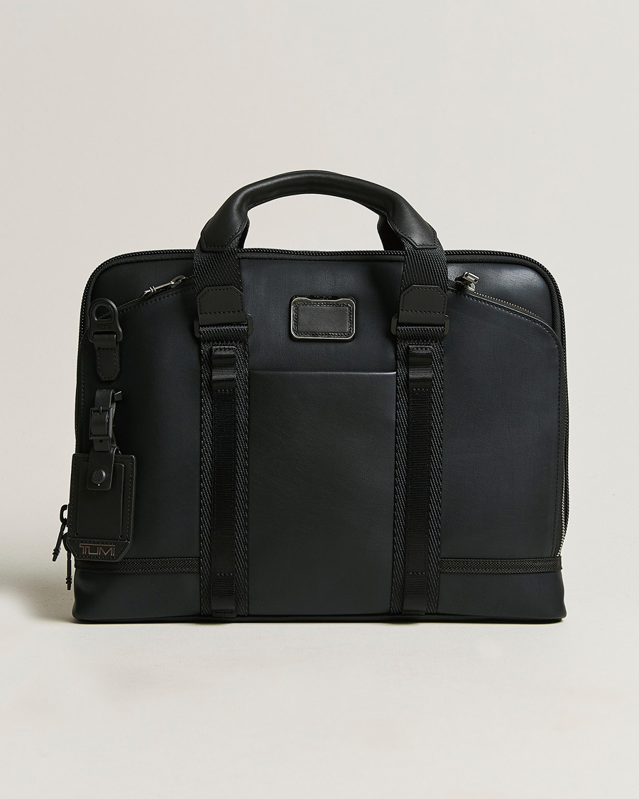 Herre | Vesker | TUMI | Alpha Bravo Academy Leather Brief Black