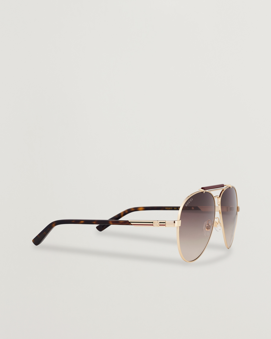 Herre | Solbriller | Gucci | GG1287S Sunglasses Havana/Gold