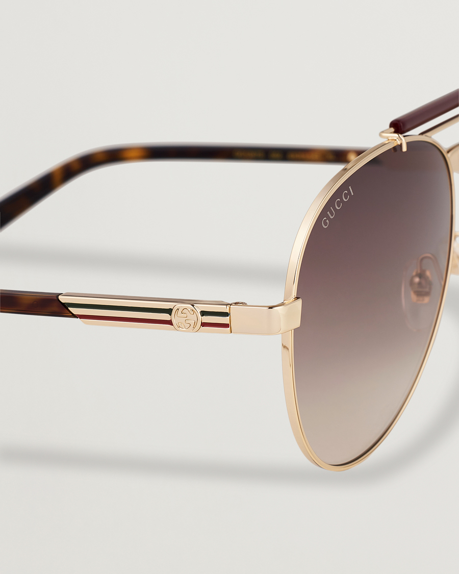 Herre | Solbriller | Gucci | GG1287S Sunglasses Havana/Gold