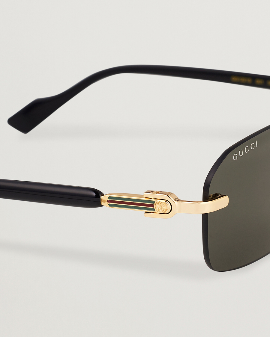 Herre | Solbriller | Gucci | GG1221S Sunglasses Gold/Black