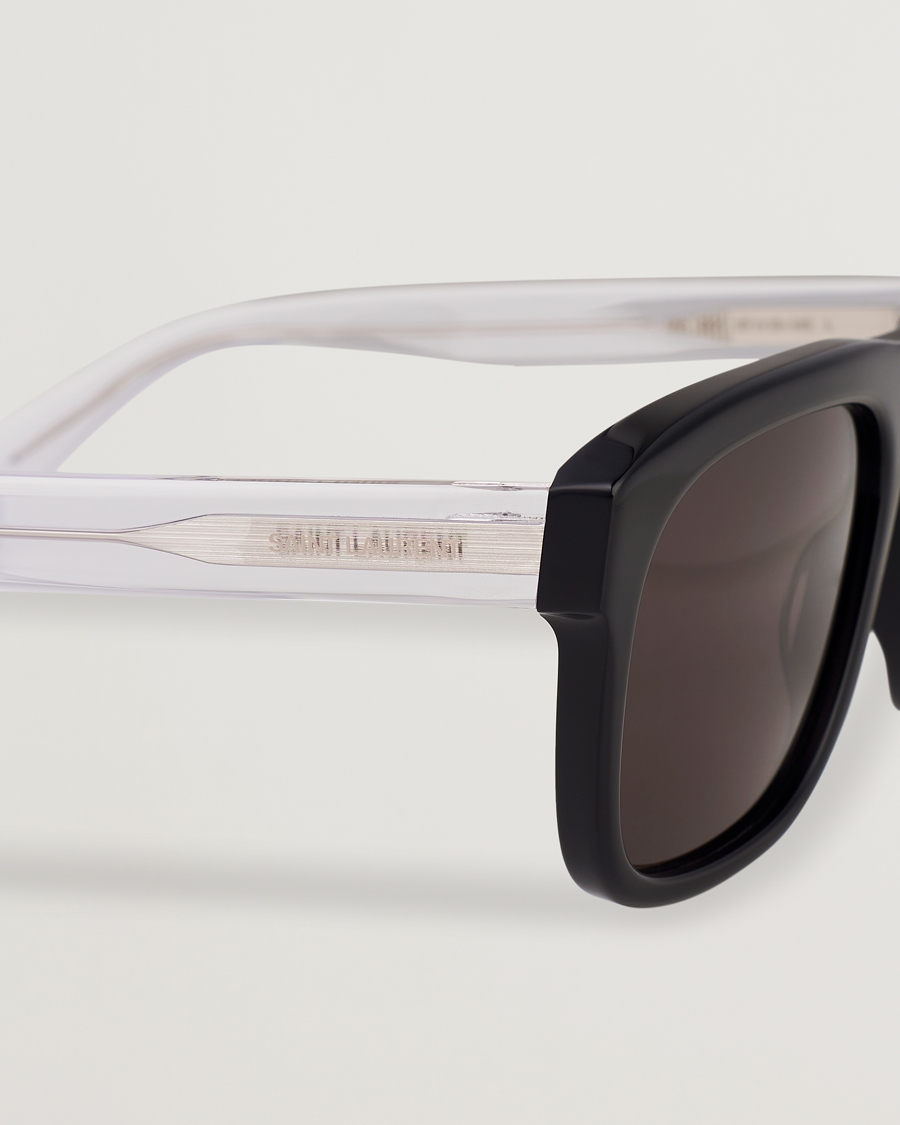 Herre | Saint Laurent SL 558 Sunglasses Black/Crystal | Saint Laurent | SL 558 Sunglasses Black/Crystal