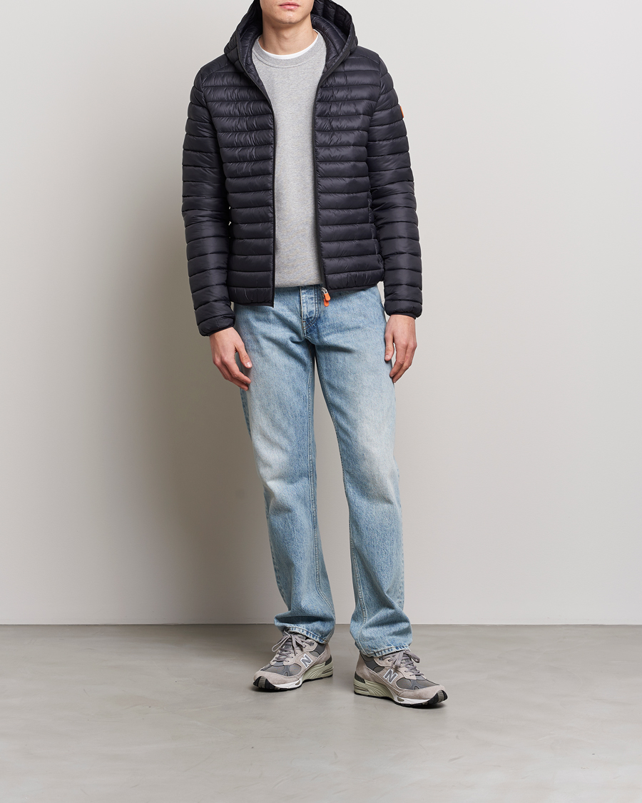 Herre | Jakker | Save The Duck | Duffy Lightweight Padded Hood Jacket Black