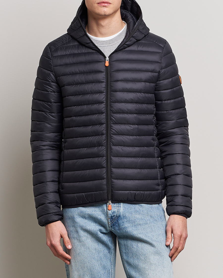 Herre | Save The Duck | Save The Duck | Duffy Lightweight Padded Hood Jacket Black