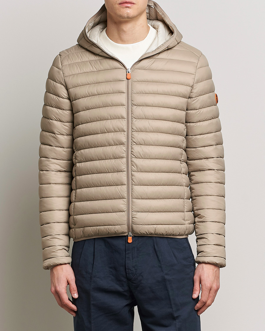 Herre | Save The Duck | Save The Duck | Duffy Lightweight Padded Hood Jacket Dune Beige